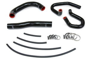 HPS Performance High Temp Reinforced Silicone Radiator and Heater Coolant Hose Kit Black 57-1324-BLK