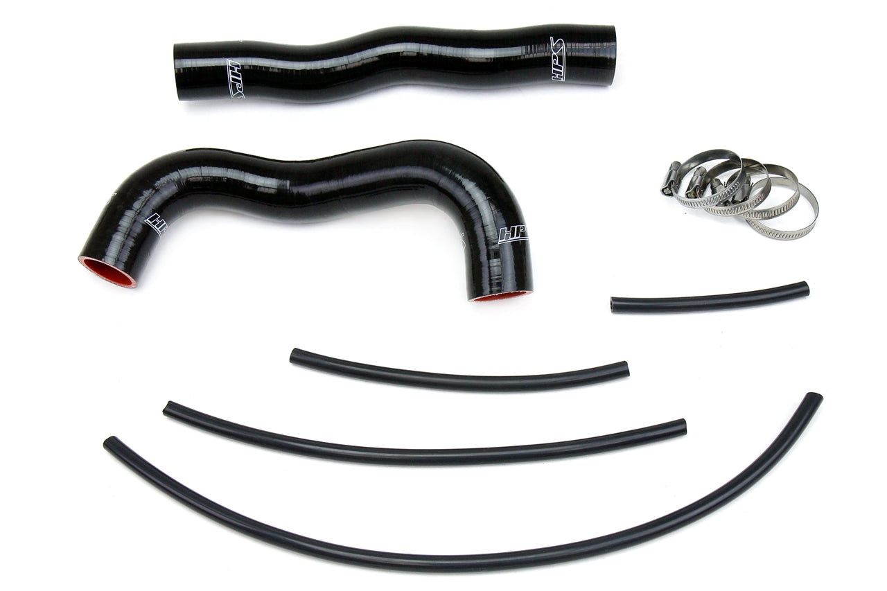 HPS Performance High Temp Reinforced Silicone Radiator Coolant Hose Kit Black 57-1324R-BLK