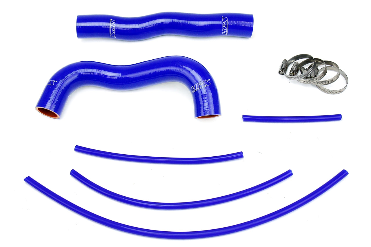 HPS Performance High Temp Reinforced Silicone Radiator Coolant Hose Kit Blue 57-1324R-BLUE