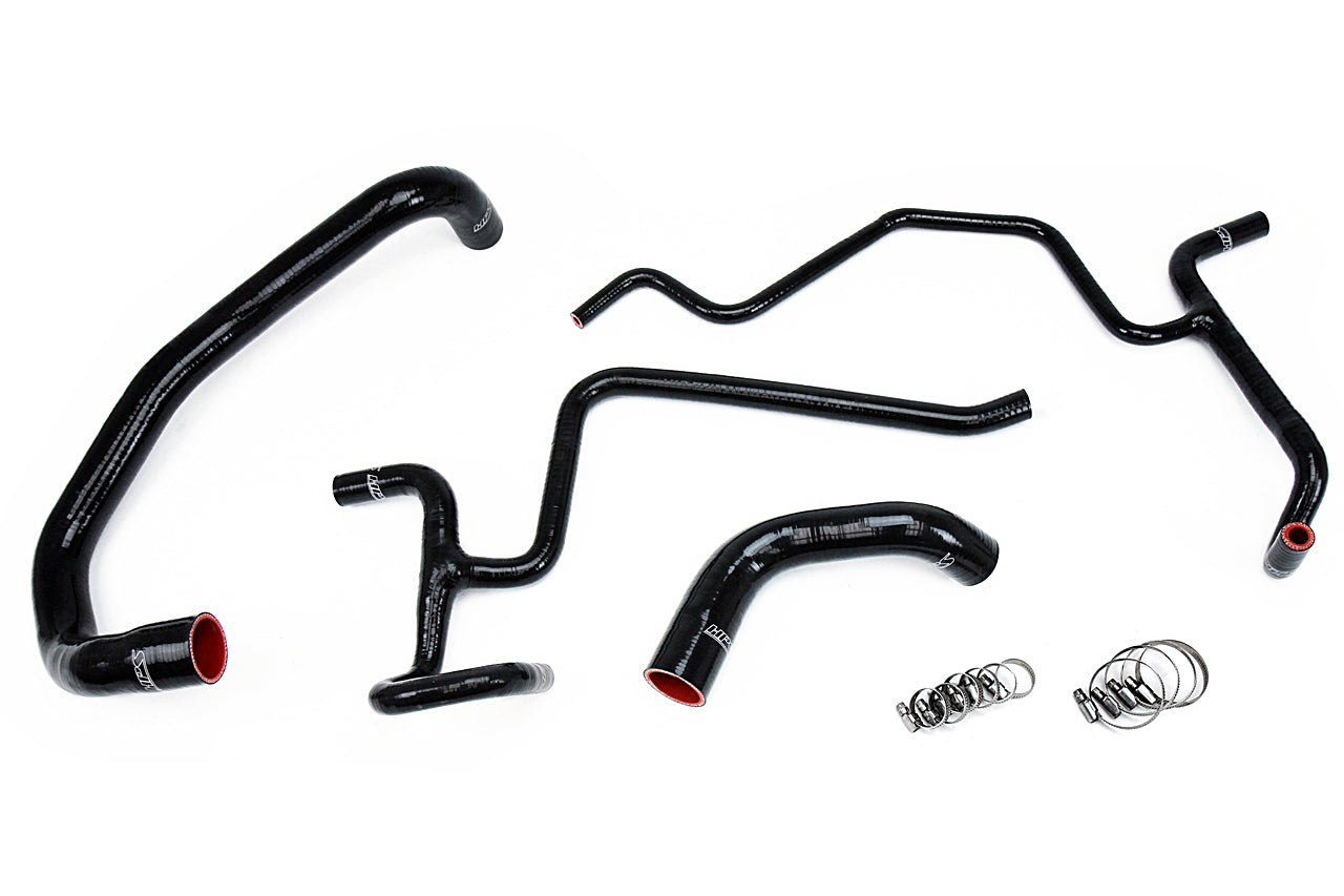 HPS Performance High Temp Reinforced Silicone Radiator and Heater Coolant Hose Kit Black 57-1326-BLK