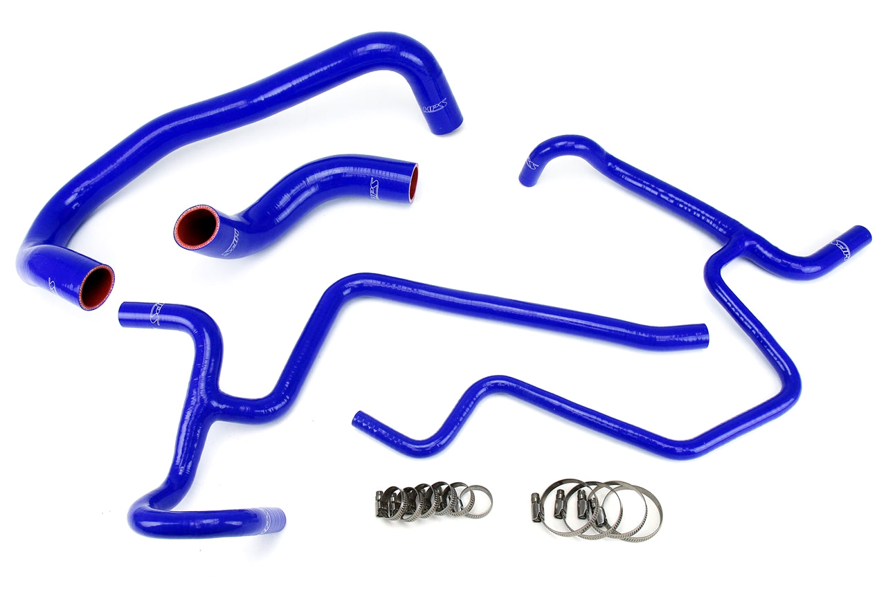 HPS Performance High Temp Reinforced Silicone Radiator and Heater Coolant Hose Kit Blue 57-1327-BLUE