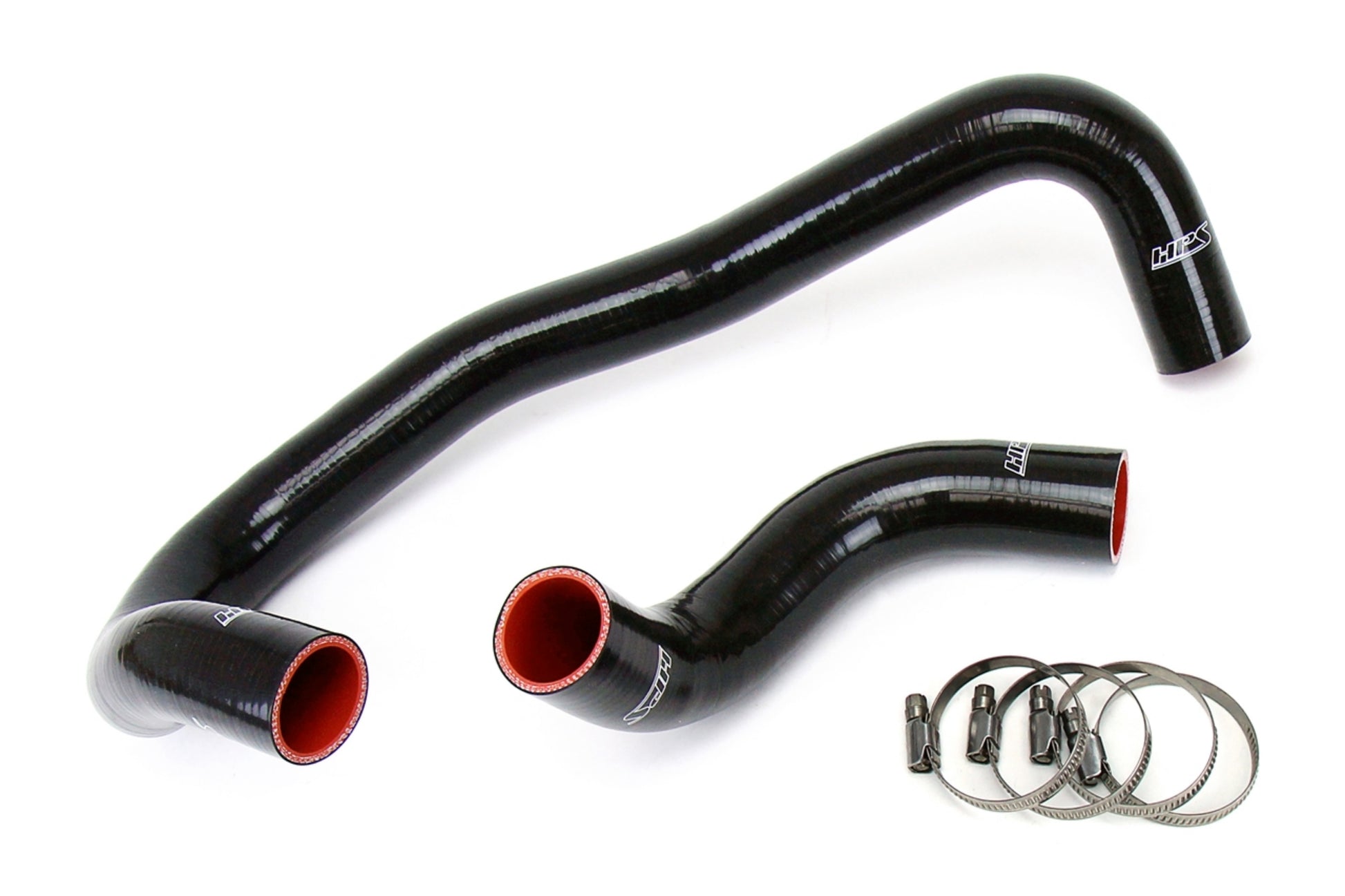HPS Performance High Temp Reinforced Silicone Radiator Coolant Hose Kit Black 57-1327R-BLK