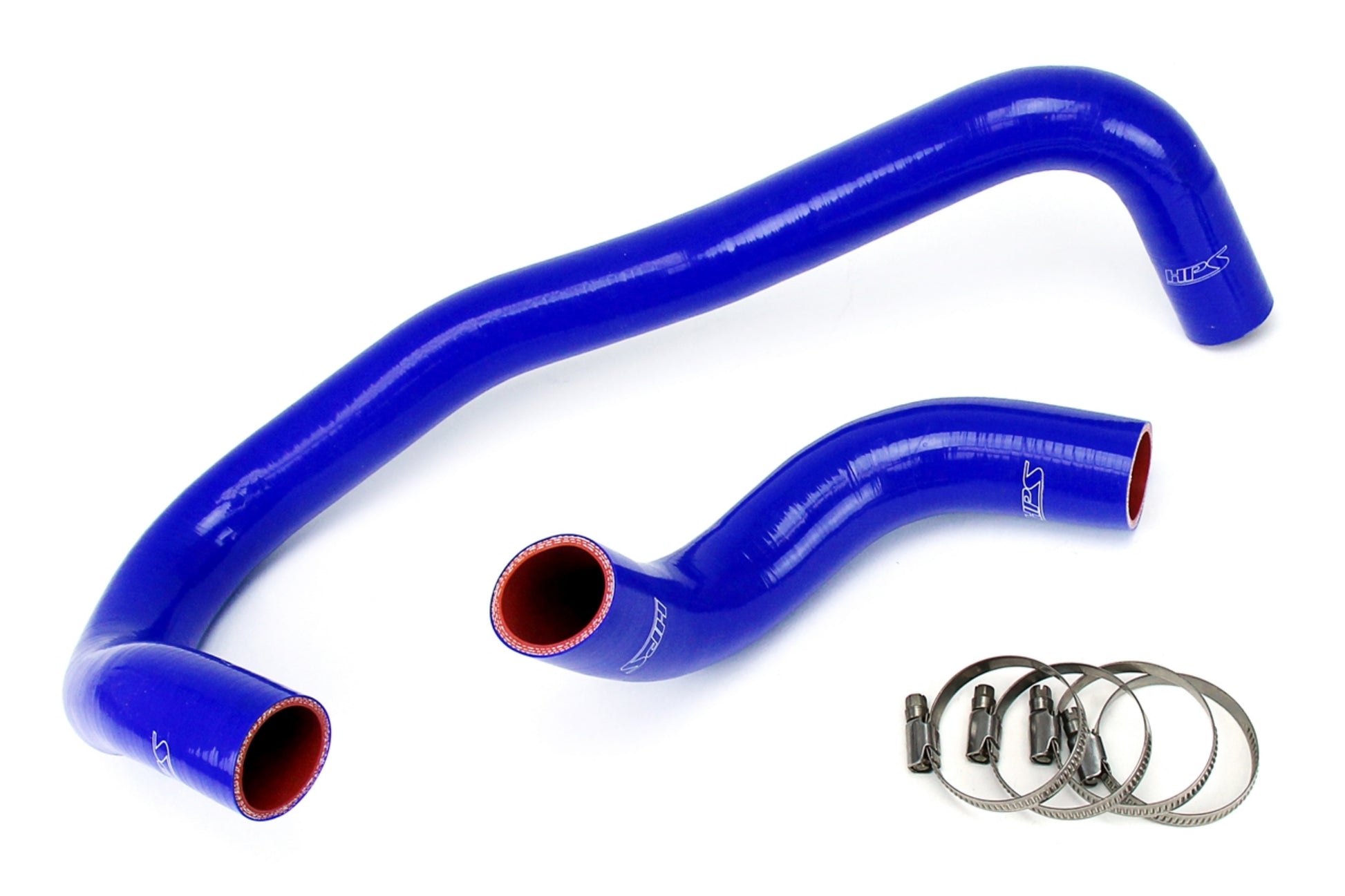 HPS Performance High Temp Reinforced Silicone Radiator Coolant Hose Kit Blue 57-1327R-BLUE
