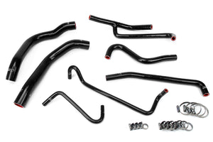 HPS Performance High Temp Reinforced Silicone Radiator and Heater Coolant Hose Kit Black 57-1330-BLK