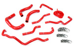 HPS Performance High Temp Reinforced Silicone Radiator and Heater Coolant Hose Kit Red 57-1341-RED
