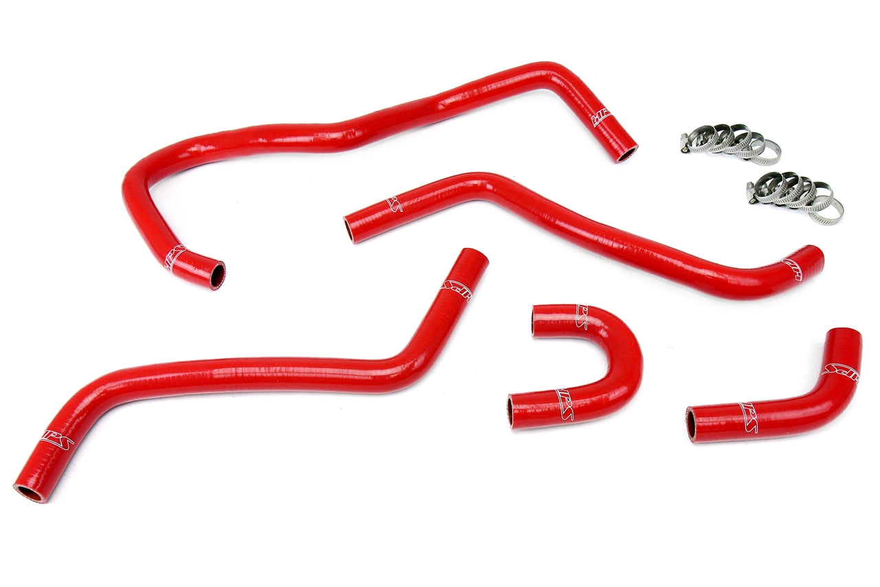 HPS Performance High Temp Reinforced Silicone Radiator Coolant Hose Kit Red 57-1345-RED