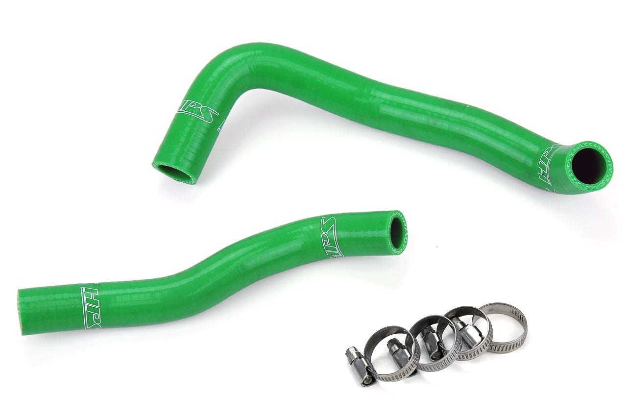 HPS Performance High Temp Reinforced Silicone Radiator Coolant Hose Kit Green 57-1360-GRN