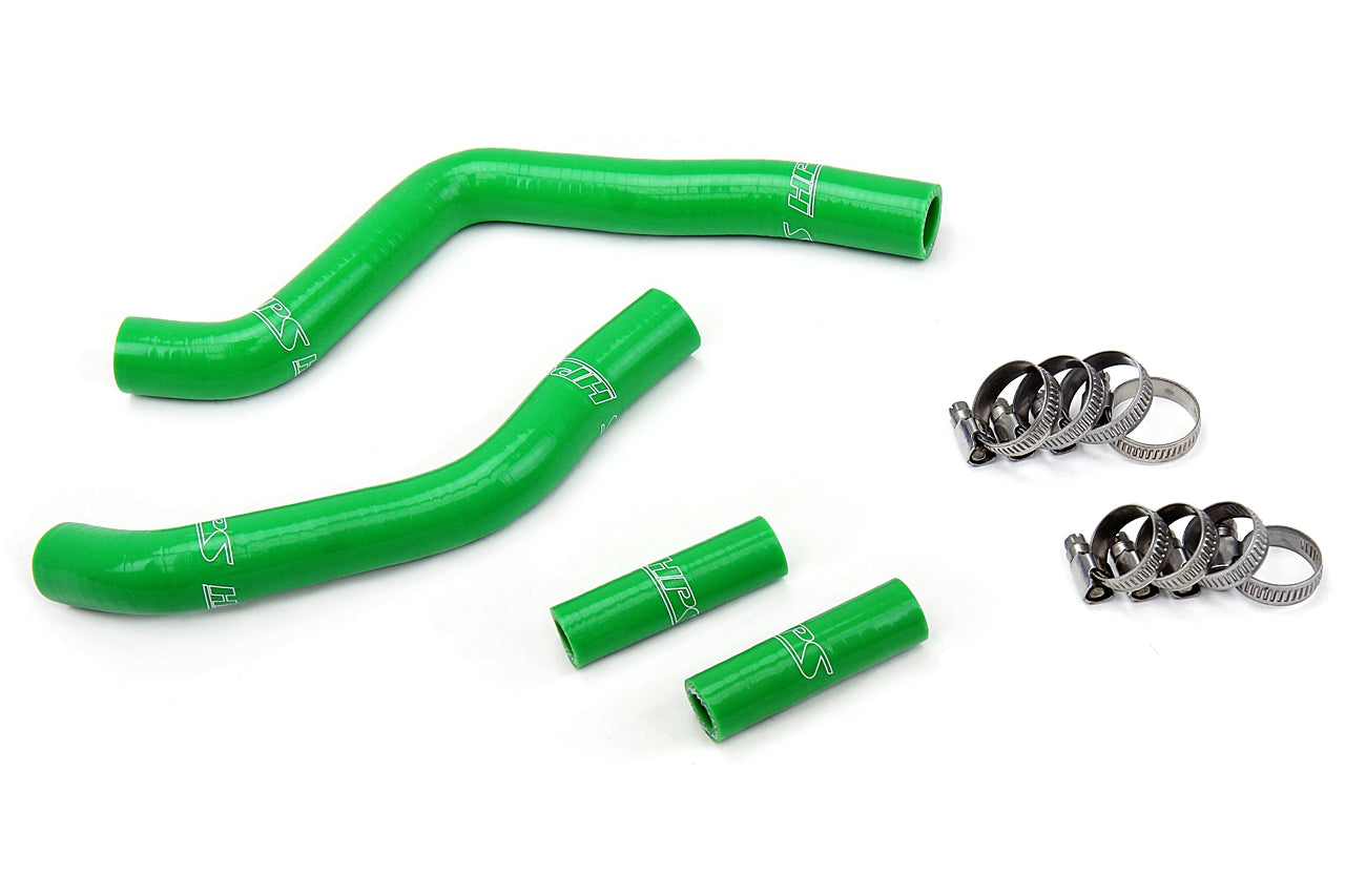 HPS Performance High Temp Reinforced Silicone Radiator Coolant Hose Kit Green 57-1365-GRN