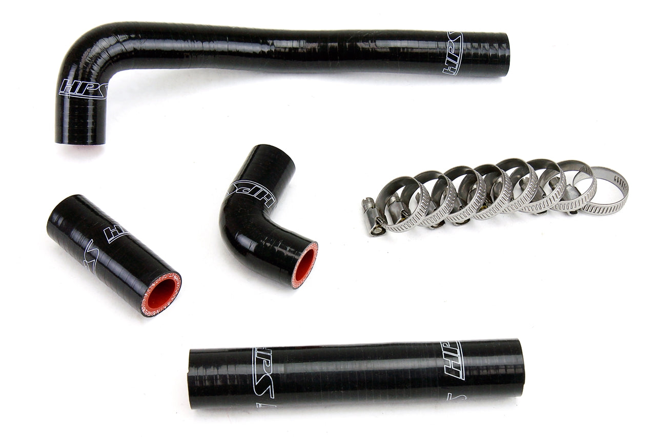 HPS Performance High Temp Reinforced Silicone Radiator Coolant Hose Kit Black 57-1367-BLK