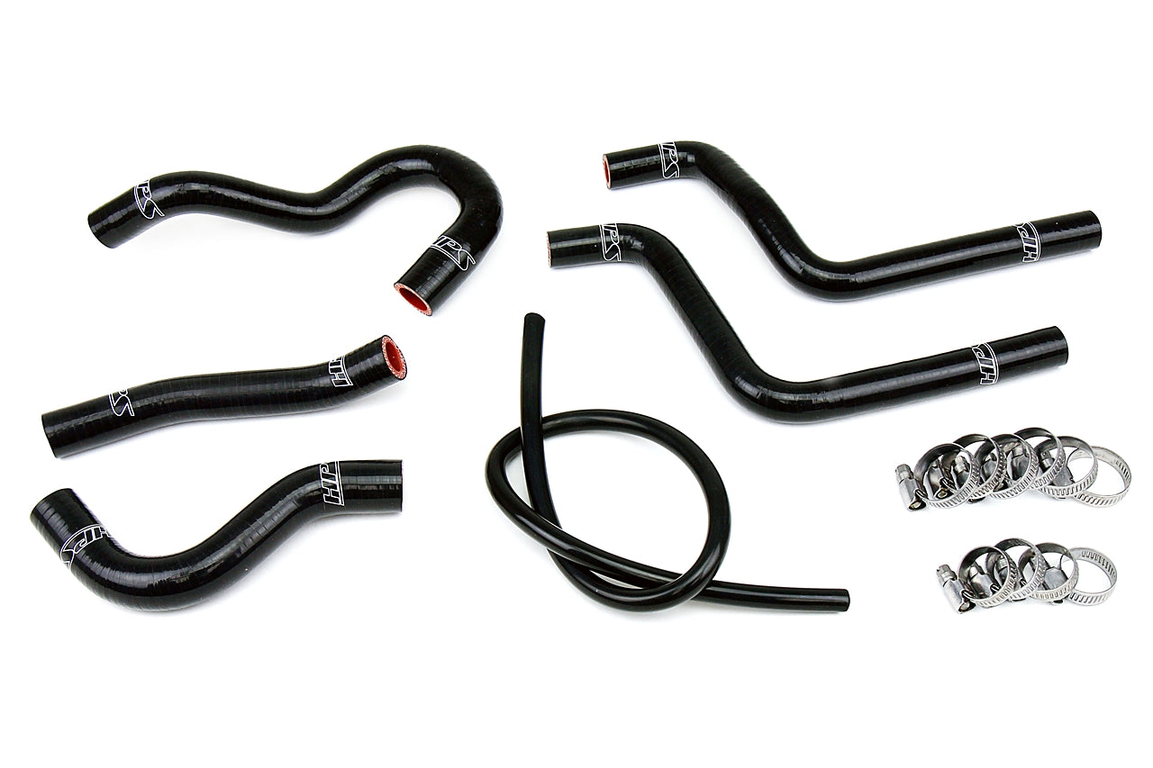 HPS Performance High Temp Reinforced Silicone Radiator Coolant Hose Kit Black 57-1372-BLK