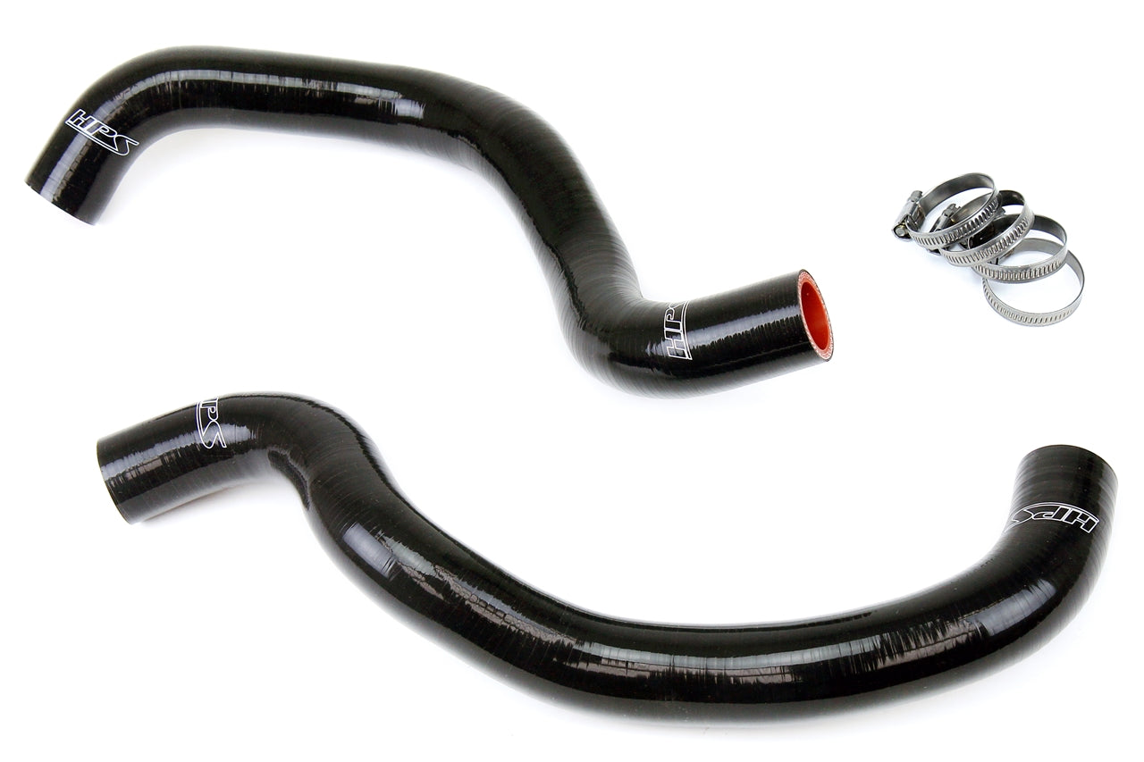 HPS Performance High Temp Reinforced Silicone Radiator Coolant Hose Kit Black 57-1384-BLK