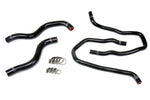 HPS Performance High Temp Reinforced Silicone Radiator and Heater Coolant Hose Kit Black 57-1387-BLK