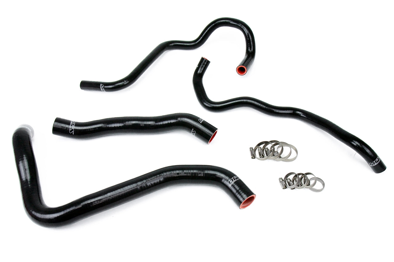 HPS Performance High Temp Reinforced Silicone Radiator and Heater Coolant Hose Kit Black 57-1388-BLK