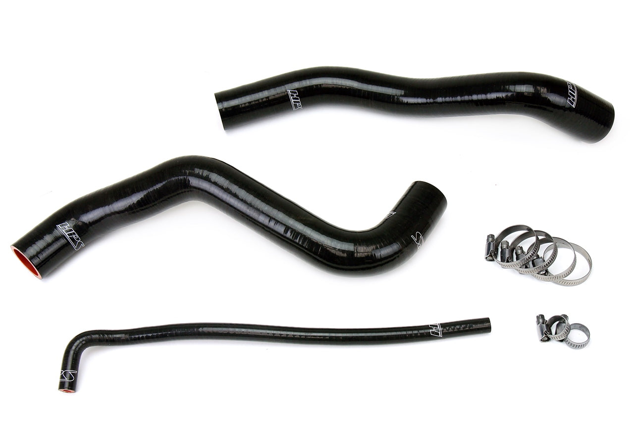HPS Performance High Temp Reinforced Silicone Radiator Coolant Hose Kit Black 57-1399-BLK