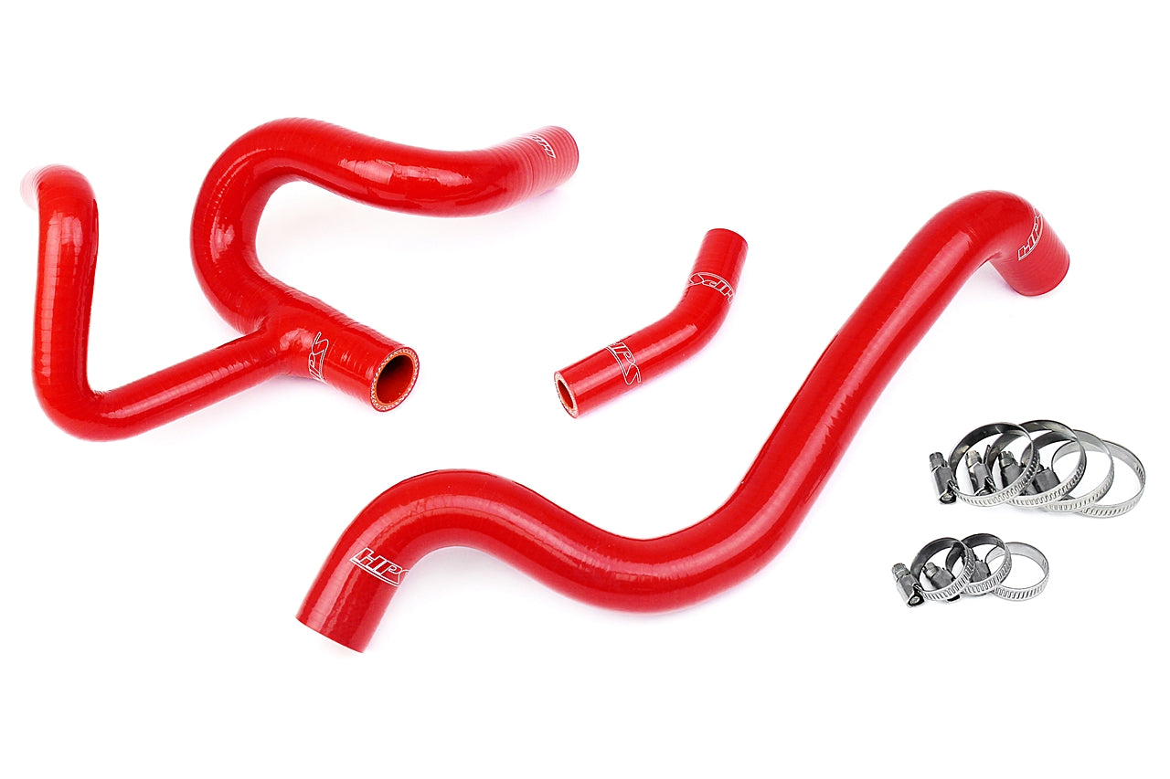 HPS Performance High Temp Reinforced Silicone Radiator Coolant Hose Kit Red 57-1410-RED