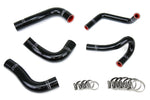 HPS Performance High Temp Reinforced Silicone Radiator and Heater Coolant Hose Kit Black 57-1412-BLK