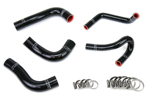 HPS Performance High Temp Reinforced Silicone Radiator and Heater Coolant Hose Kit Black 57-1412-BLK