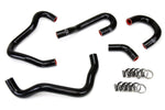 HPS Performance High Temp Reinforced Silicone Heater Coolant Hose Kit Black 57-1414-BLK