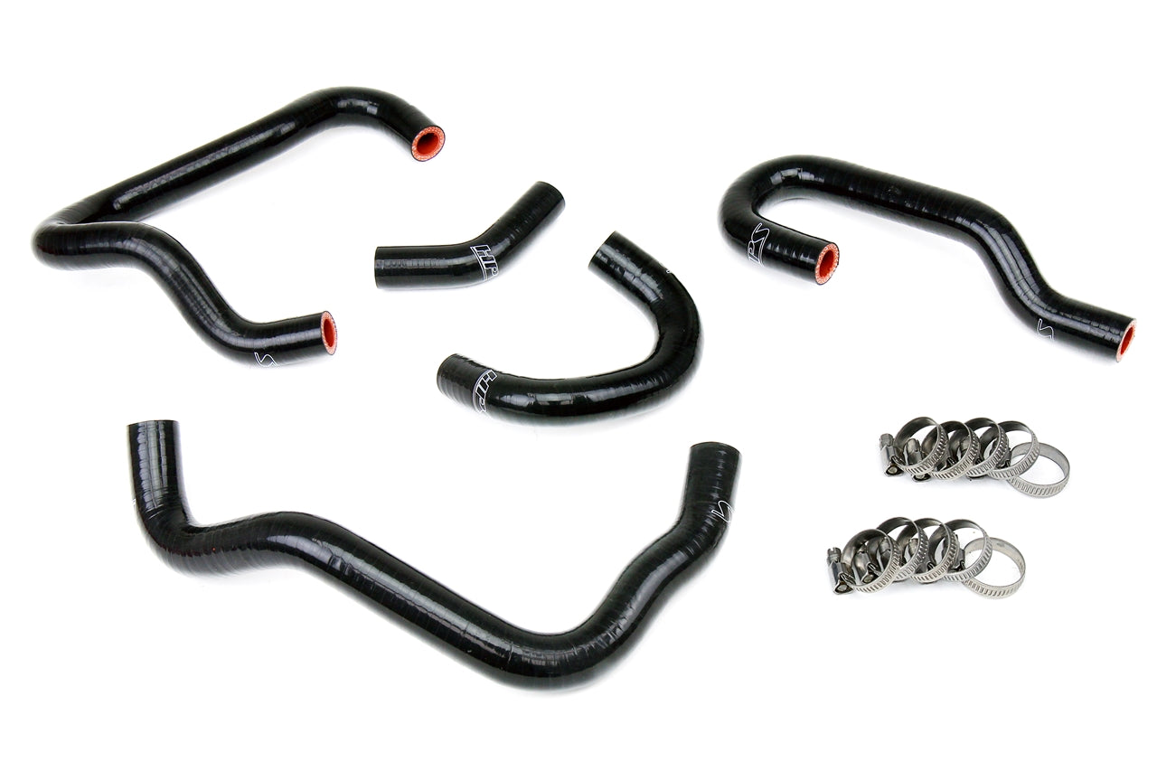 HPS Performance High Temp Reinforced Silicone Heater Coolant Hose Kit Black 57-1415-BLK