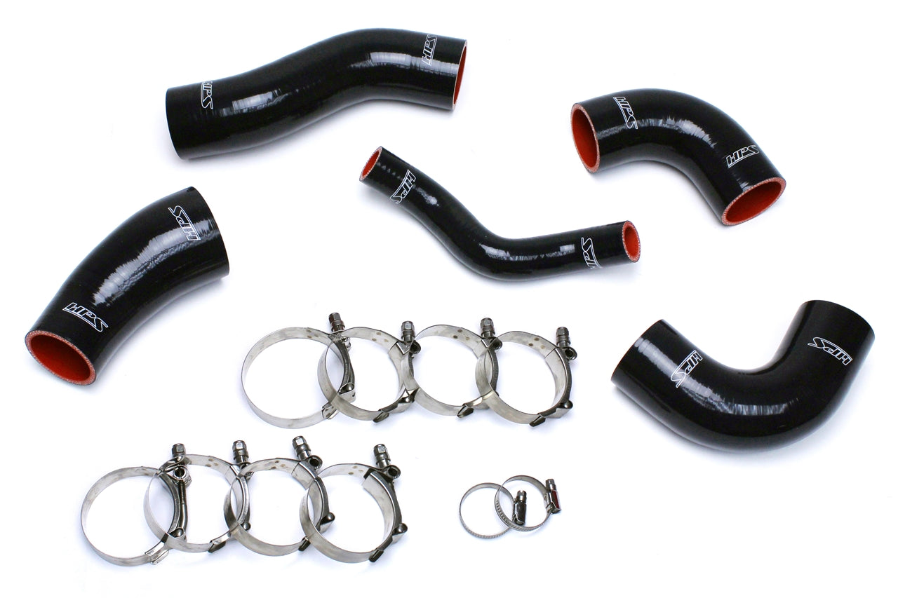 HPS Performance High Temp Reinforced Silicone Intercooler Hose Boots Kit Black 57-1420-BLK