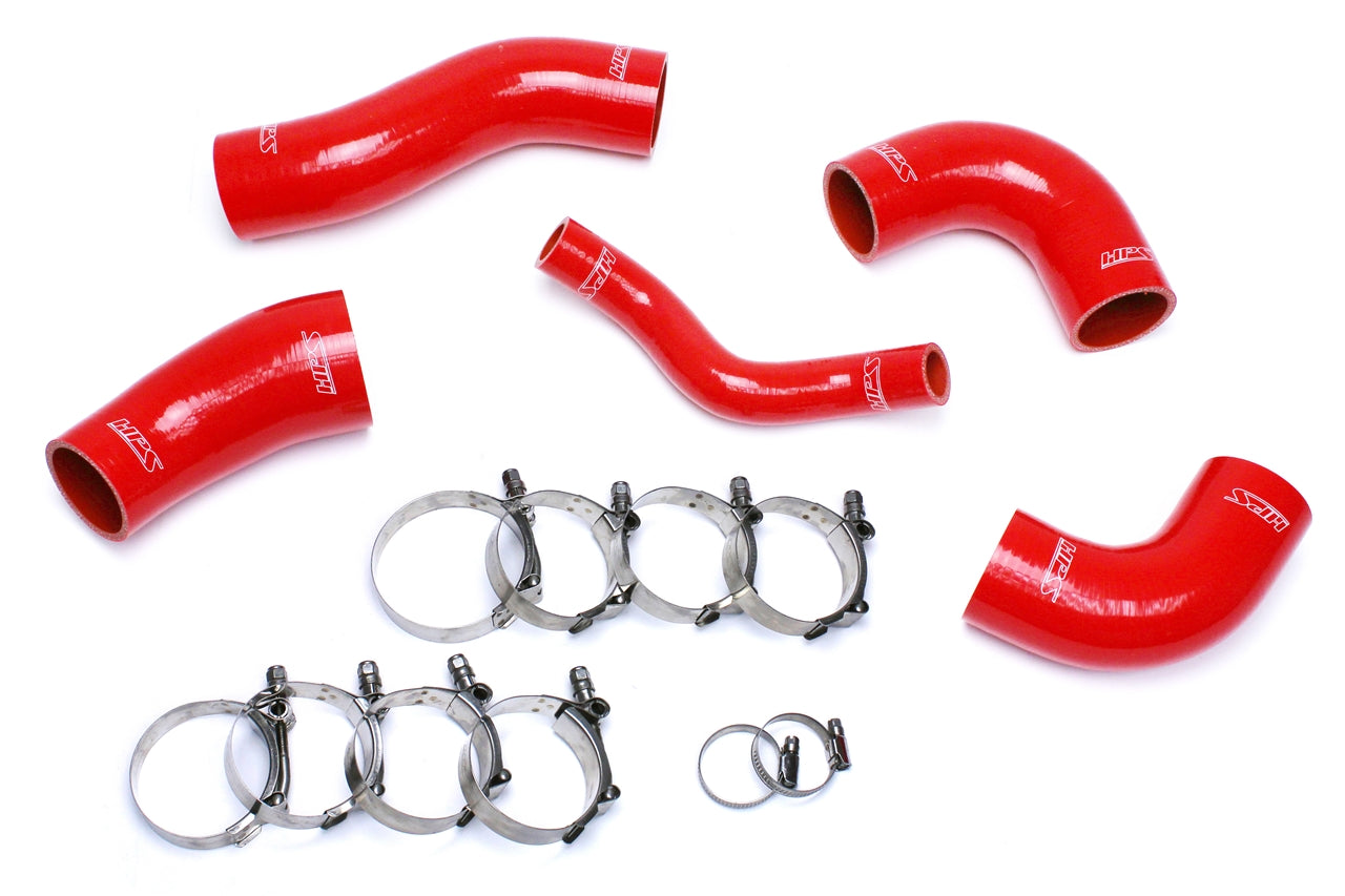 HPS Performance High Temp Reinforced Silicone Intercooler Hose Boots Kit Red 57-1420-RED