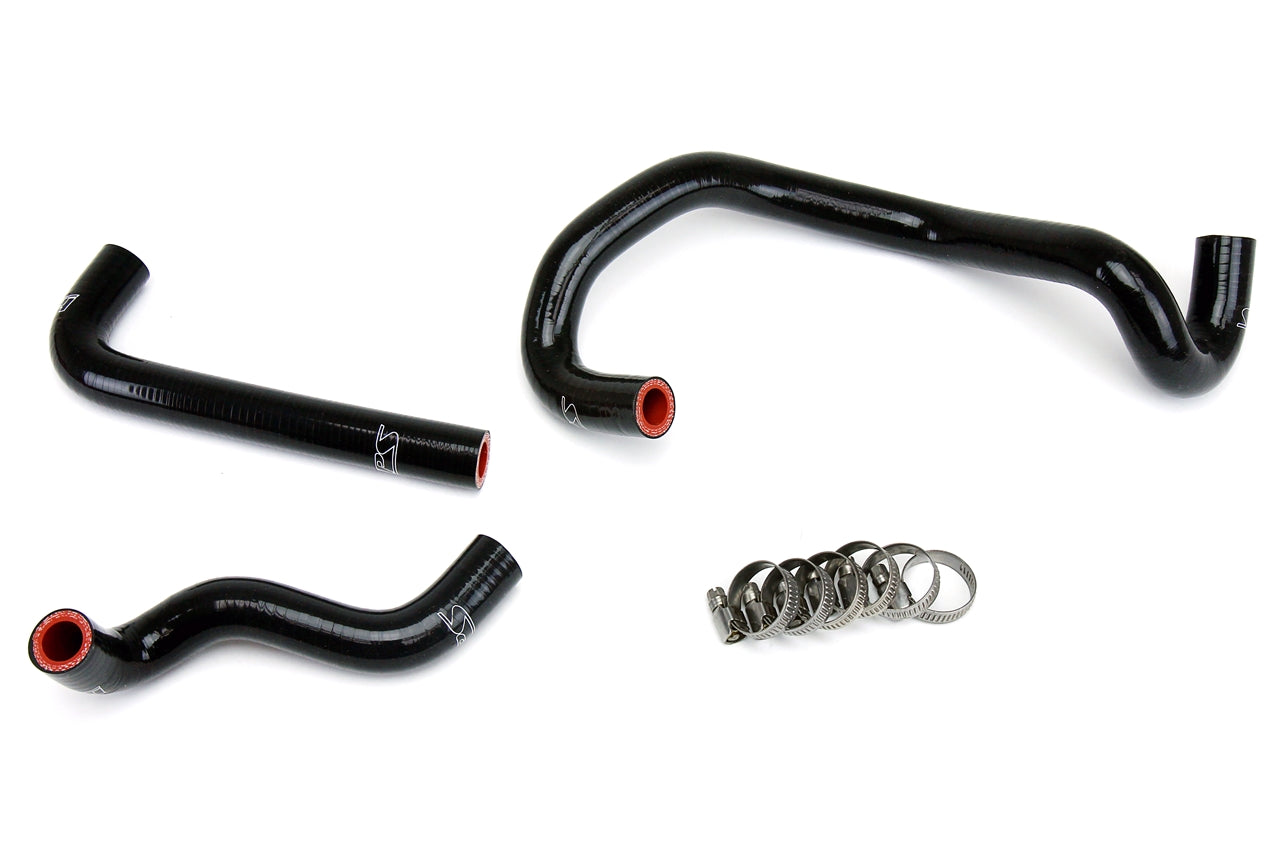 HPS Performance High Temp Reinforced Silicone Heater Coolant Hose Kit Black 57-1421-BLK