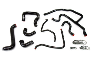 HPS Performance High Temp Reinforced Silicone Radiator and Heater Coolant Hose Kit Black 57-1427-BLK