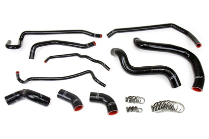 HPS Performance High Temp Reinforced Silicone Radiator and Heater Coolant Hose Kit Black 57-1429-BLK