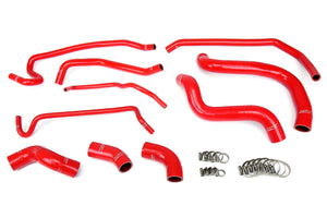 HPS Performance High Temp Reinforced Silicone Radiator and Heater Coolant Hose Kit Red 57-1429-RED