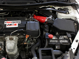 HPS Performance High Temp Reinforced Silicone Air Intake Hose Kit, Red, 2013-2017 Honda Accord 2.4L
