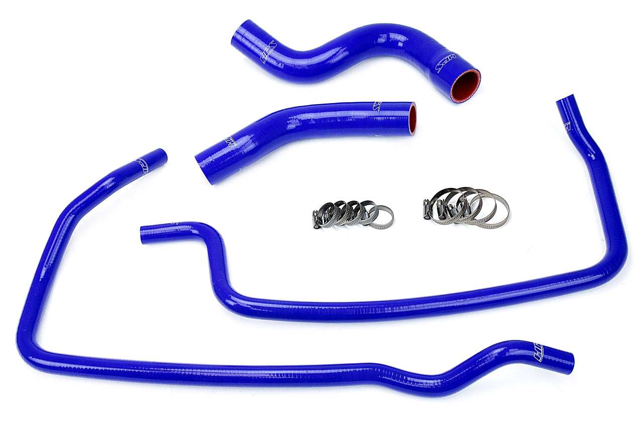 HPS Performance High Temp Reinforced Silicone Radiator and Heater Coolant Hose Kit Blue 57-1449-BLUE