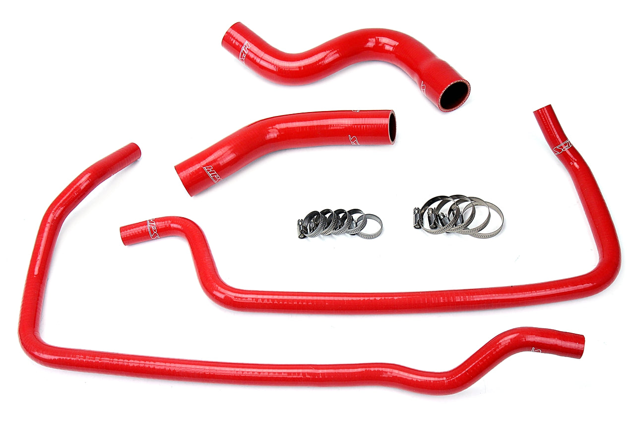HPS Performance High Temp Reinforced Silicone Radiator and Heater Coolant Hose Kit Red 57-1449-RED