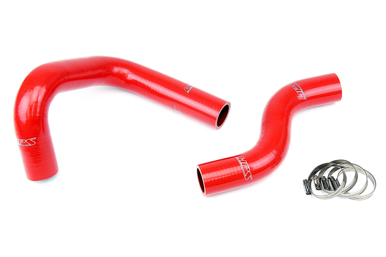 HPS Performance High Temp Reinforced Silicone Radiator Coolant Hose Kit Red 57-1450-RED