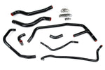 HPS Performance High Temp Reinforced Silicone Radiator and Heater Coolant Hose Kit Black 57-1452-BLK