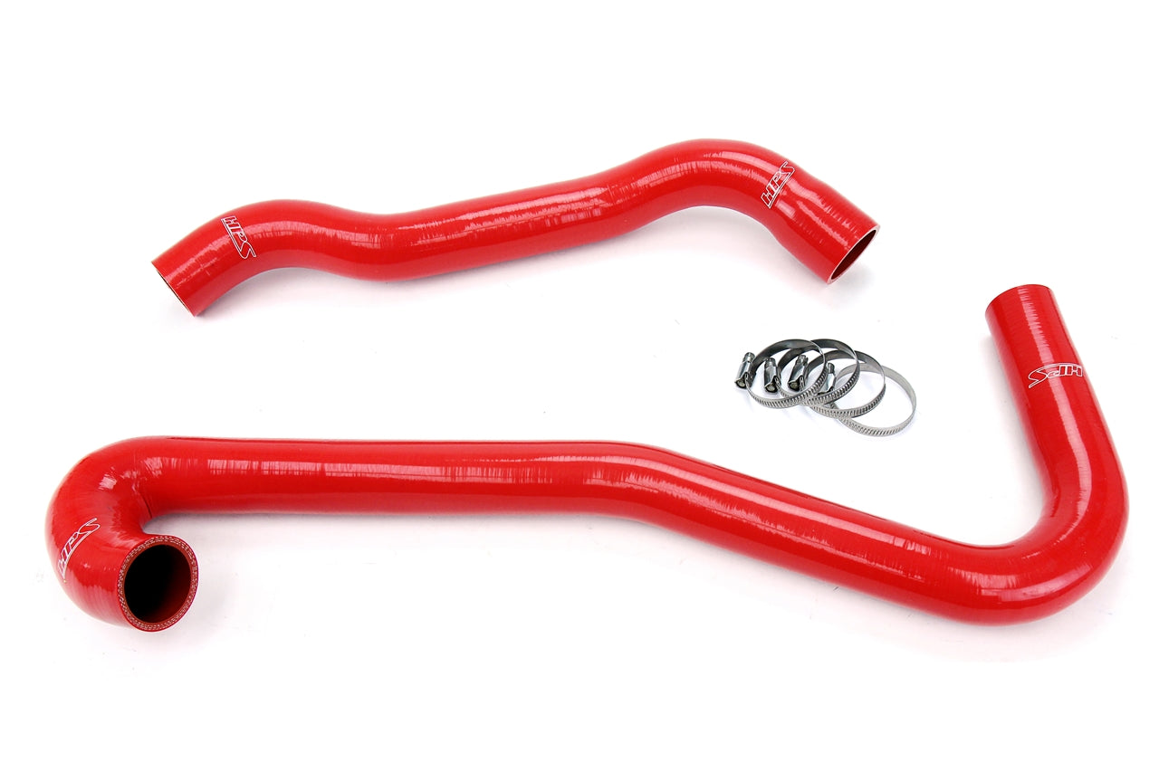 HPS Performance High Temp Reinforced Silicone Radiator Coolant Hose Kit Red 57-1453-RED