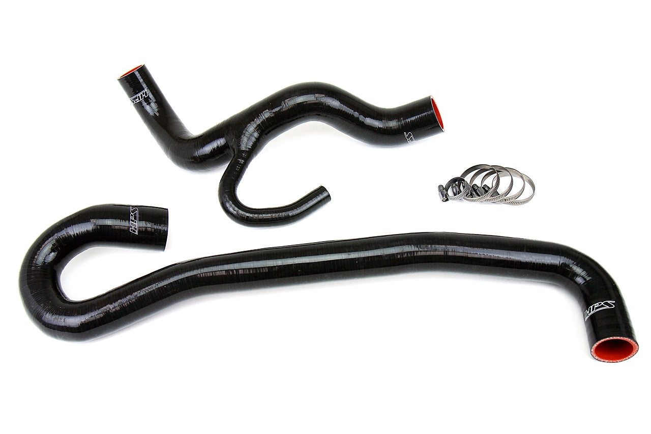HPS Performance High Temp Reinforced Silicone Radiator Coolant Hose Kit Black 57-1456-BLK
