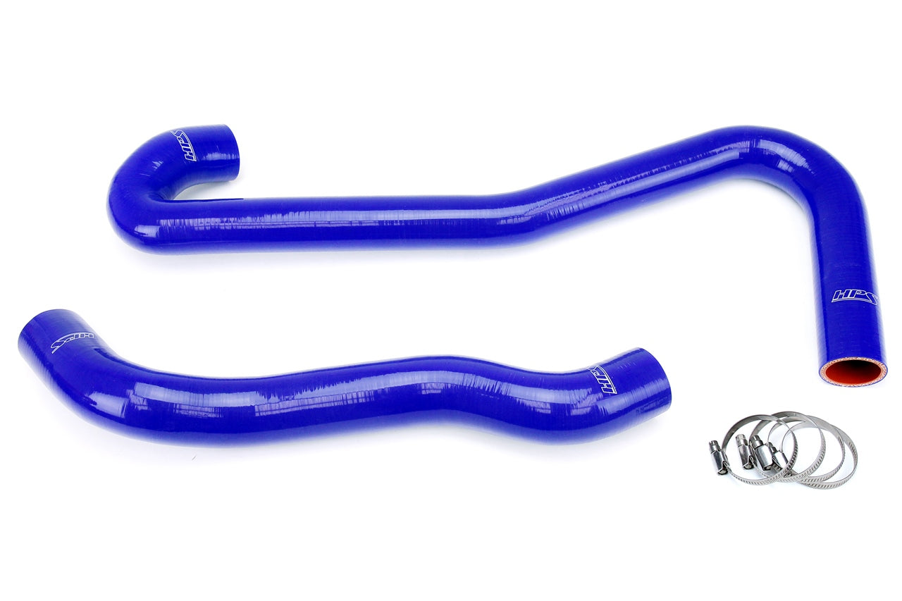 HPS Performance High Temp Reinforced Silicone Radiator Coolant Hose Kit Blue 57-1460-BLUE