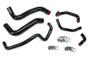 HPS Performance High Temp Reinforced Silicone Radiator and Heater Coolant Hose Kit Black 57-1467-BLK