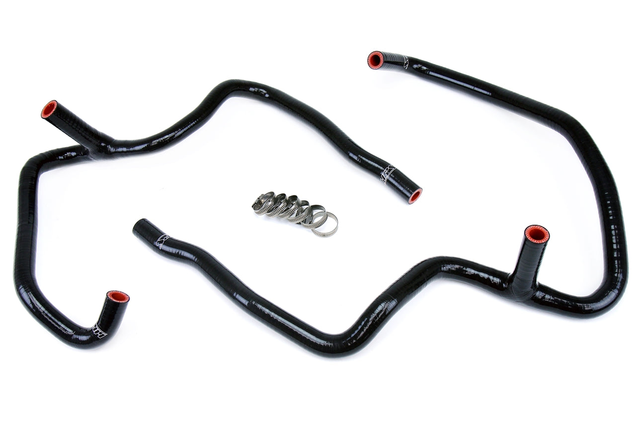 HPS Performance High Temp Reinforced Silicone Heater Coolant Hose Kit Black 57-1472-BLK
