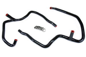 HPS Performance High Temp Reinforced Silicone Heater Coolant Hose Kit Black 57-1472-BLK