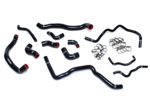HPS Performance High Temp Reinforced Silicone Radiator and Ancillary Coolant Hose Kit Black 57-1476-BLK