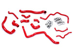 HPS Performance High Temp Reinforced Silicone Radiator and Ancillary Coolant Hose Kit Red 57-1476-RED