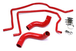 HPS Performance High Temp Reinforced Silicone Radiator and Heater Coolant Hose Kit Red 57-1498-RED
