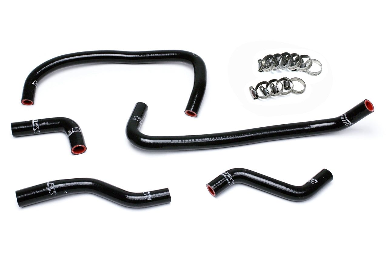 HPS Performance High Temp Reinforced Silicone Heater Coolant Hose Kit Black 57-1503H-BLK
