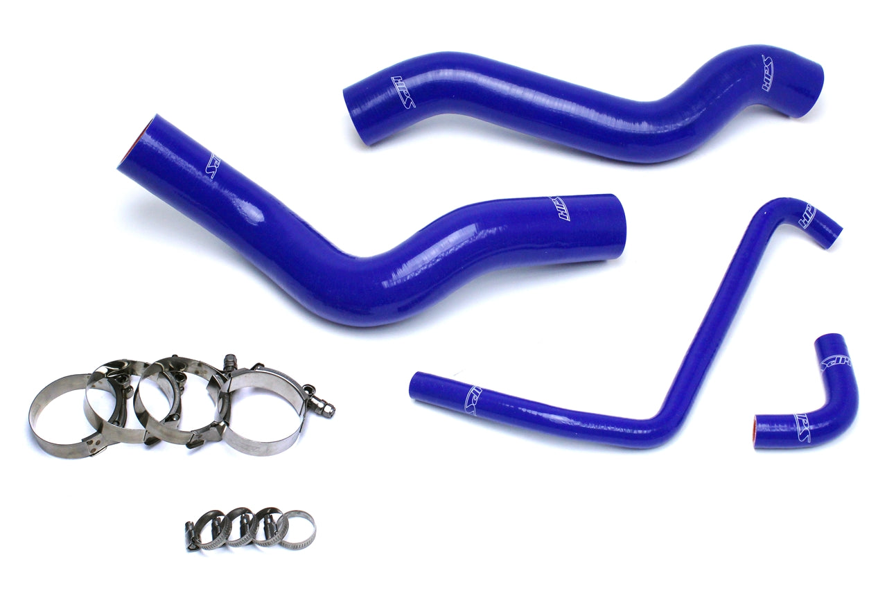 HPS Performance High Temp Reinforced Silicone Radiator Coolant Hose Kit Blue 57-1503R-BLUE