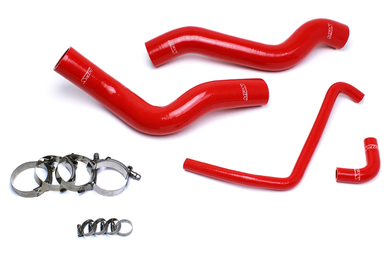 HPS Performance High Temp Reinforced Silicone Radiator Coolant Hose Kit Red 57-1503R-RED