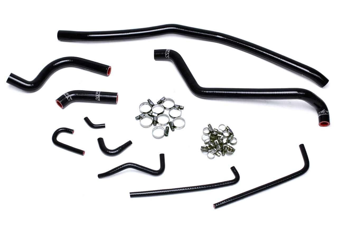 HPS Performance High Temp Reinforced Silicone Radiator Coolant Hose Kit Black 57-1504-BLK