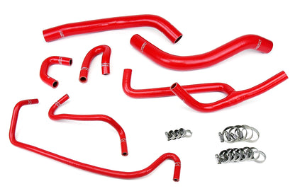 HPS Performance High Temp Reinforced Silicone Radiator and Heater Coolant Hose Kit Red 57-1506-RED