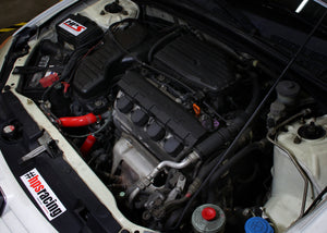 HPS Performance High Temp Reinforced Silicone Radiator Coolant Hose Kit, Red, 2001-2005 Civic 1.7L Manual Trans