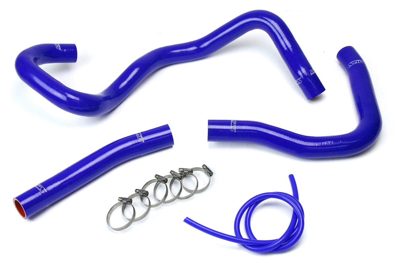 HPS Performance High Temp Reinforced Silicone Radiator Coolant Hose Kit Blue 57-1530-BLUE